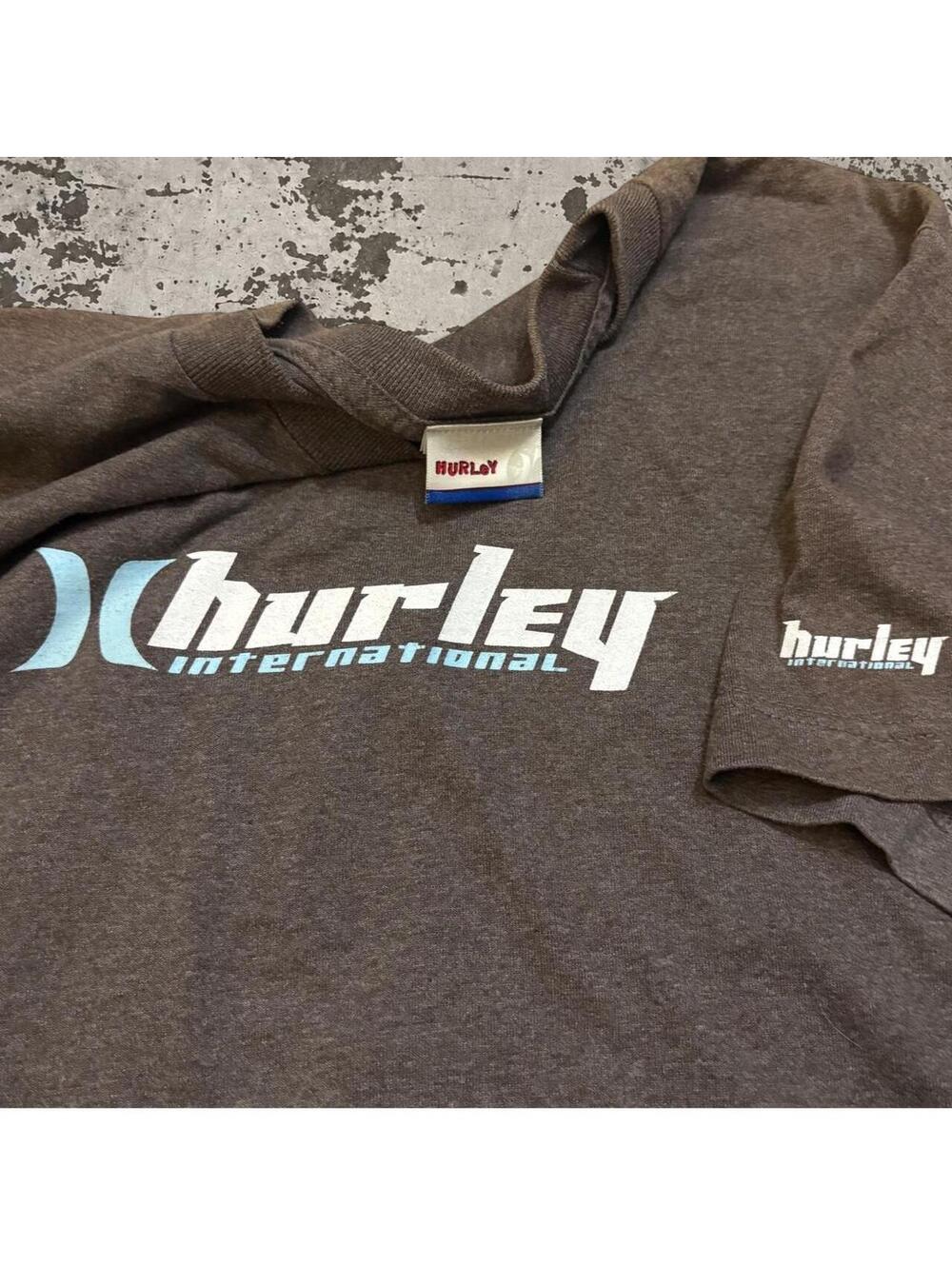 Mens vintage surfwear Hurley International gray t-shirt Size XL